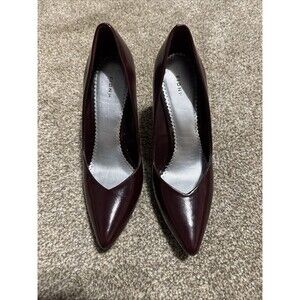 Fioni Red Lance Women Size 8 Pumps Heels Flax Leather Sexy Vintage Y2K New